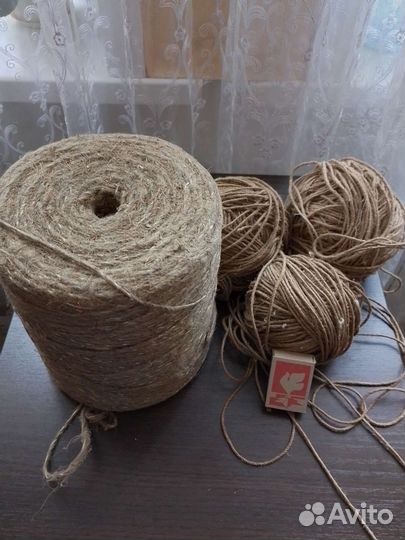 Шнур пеньковый для рукоделия