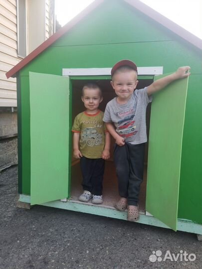 Детский деревянный домик для дачи