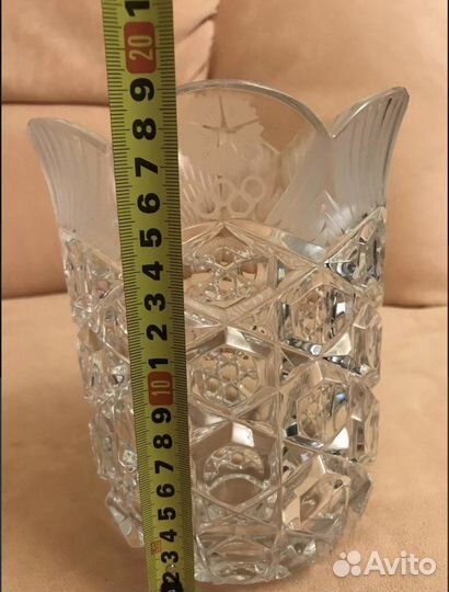 Хрустальная ваза Олимпиада 80