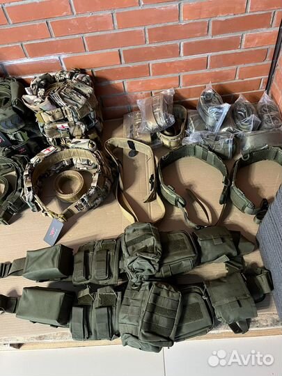 Пояса и ремни разгрузочные с подсумками и без