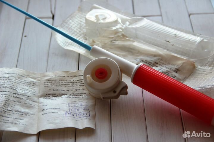 Удочка зимняя мормышечное с двумя барабанами.СССР