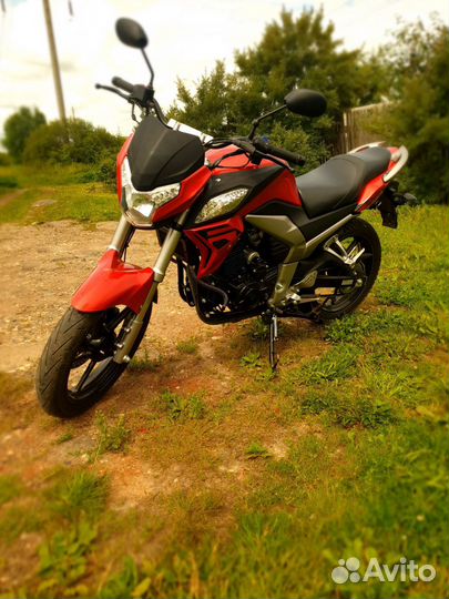 Мотоцикл racer RC300CK-N fighter красный