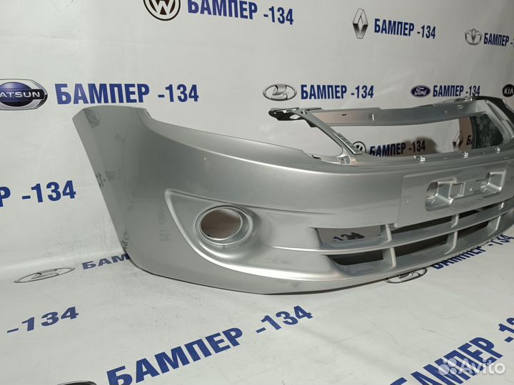 Бампер передний LADA granta серебристый