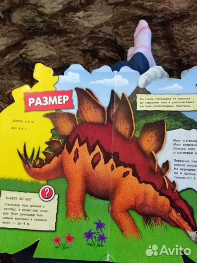 Книга детская стегозавр