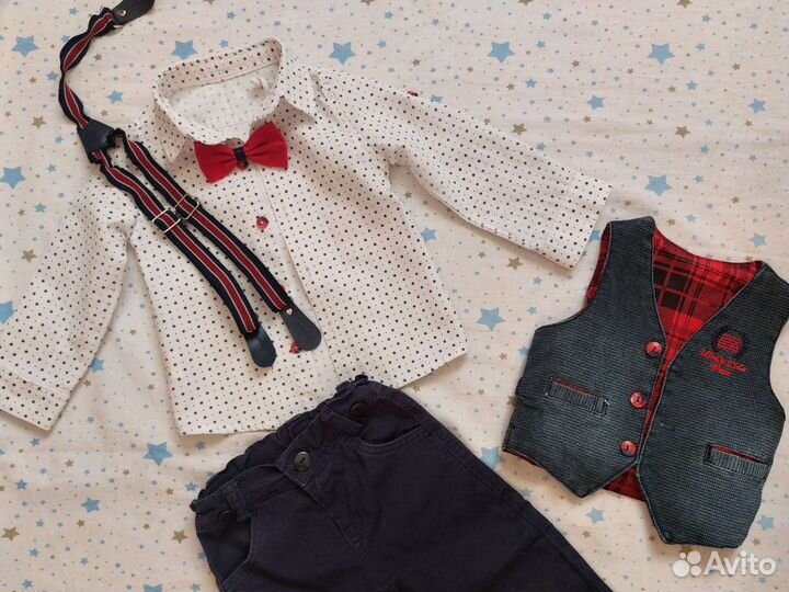 Костюм тройка для мальчика 92 размер