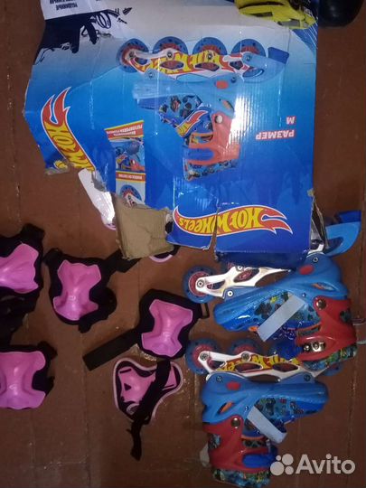 Роликовые коньки детские раздвижные