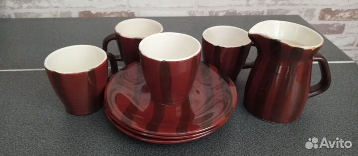 Сервиз кофейный керамический на 3 персоны