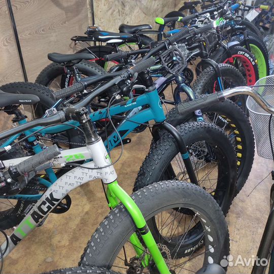 Велосипед с Жирными колесами Fat bike