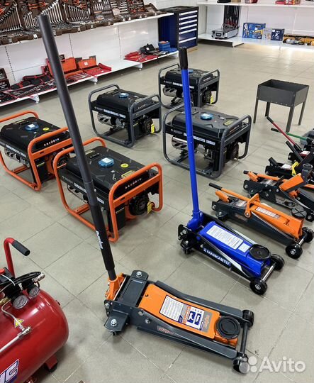 Подкатной домкрат двухпоршневой Ombra 3т, 75-505 м