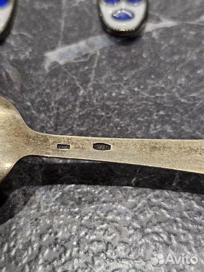 Кофейные ложечки серебро 916 пробы