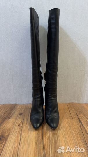 Сапоги женские натуральная кожа zara