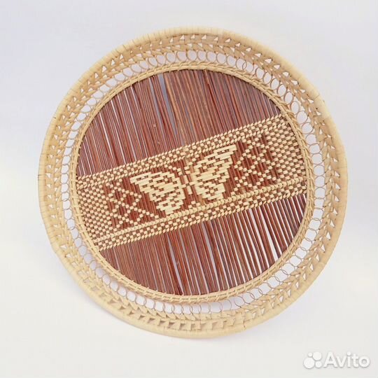Плетеная корзина поднос хлебница блюдо