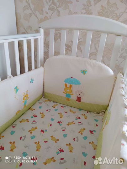 Постельное белье, бортики в детскую кроватку