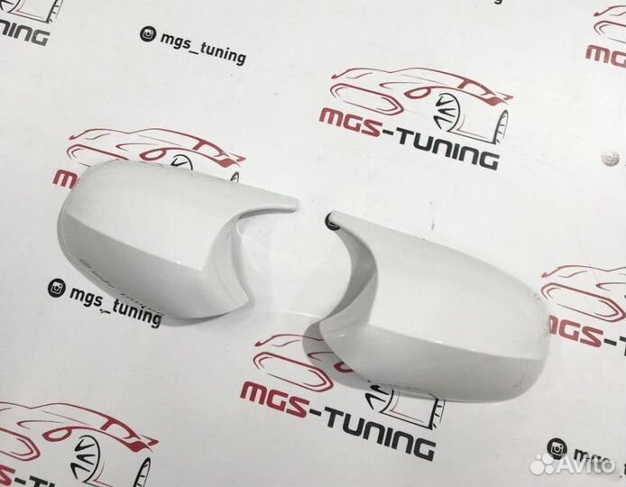 Крышки зеркал M3 белые на BMW 3 E91 рест