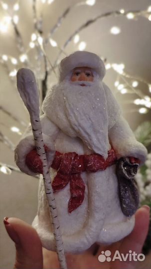 Дед мороз и снегурочка из ваты