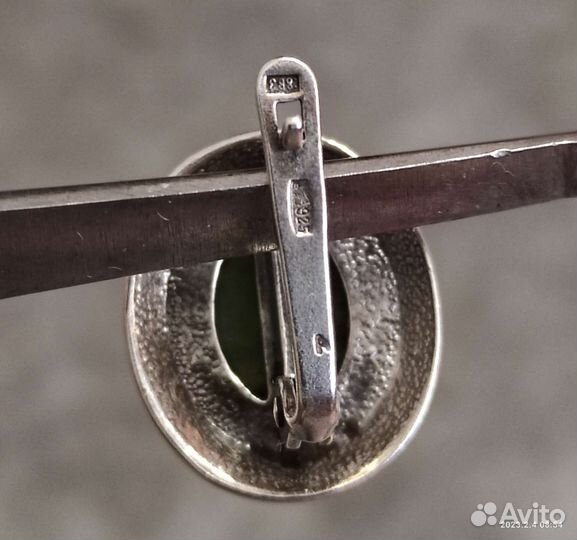 Серебряные серьги советские