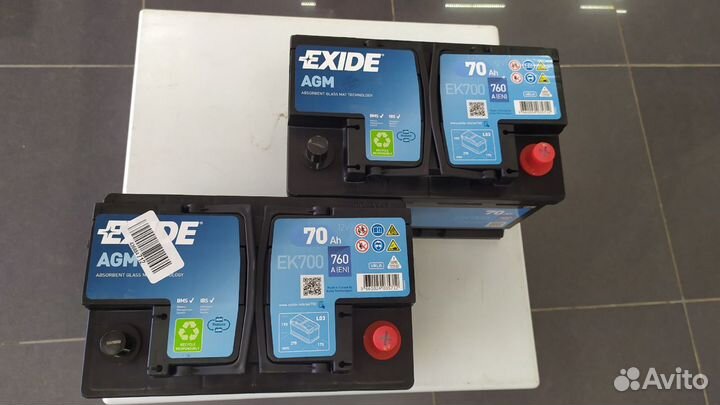 Комплект аккумулятор 70Ач AGM Exide для поломойки