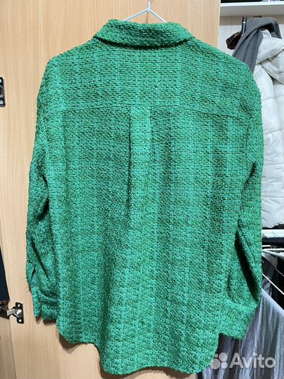 Зеленая рубашка женская