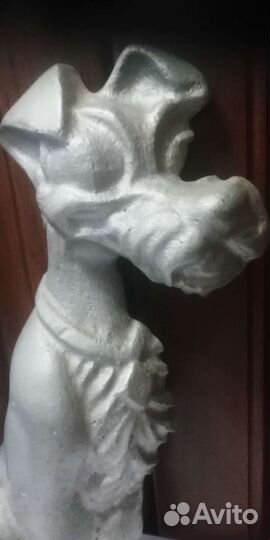 Панно собака. Металл