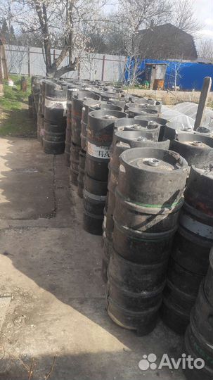 Кеги, немецкие,нержавейка, покрытые резиной