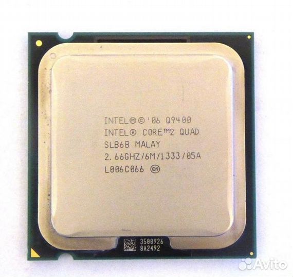Процессор Core2quad q9400 4 ядра socket 775