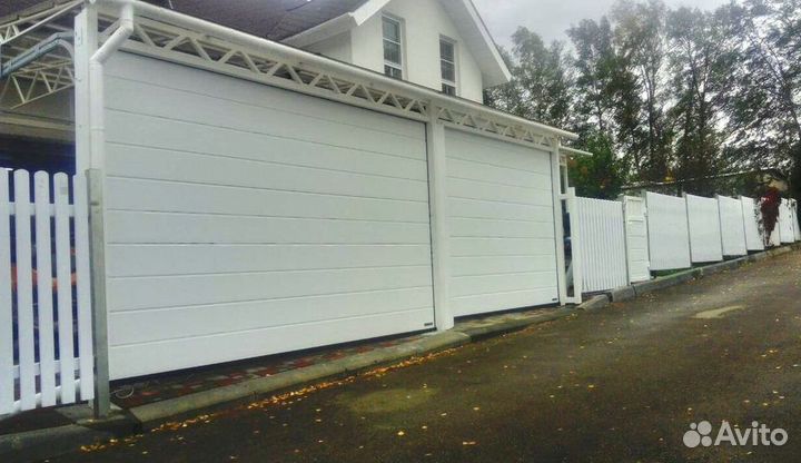 Секционные ворота алютех под ключ