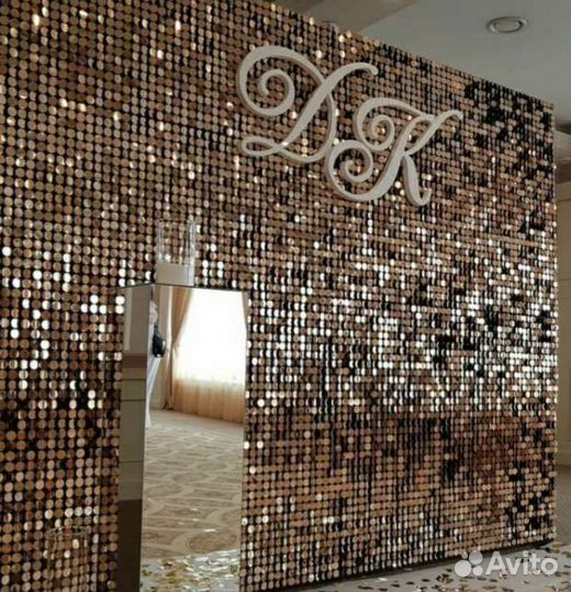 Фотозона с пайетками/фотозона