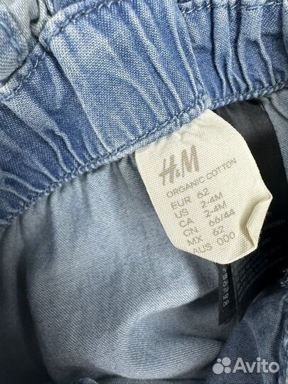 Джинсовый комбинезон для девочки hm размер 62