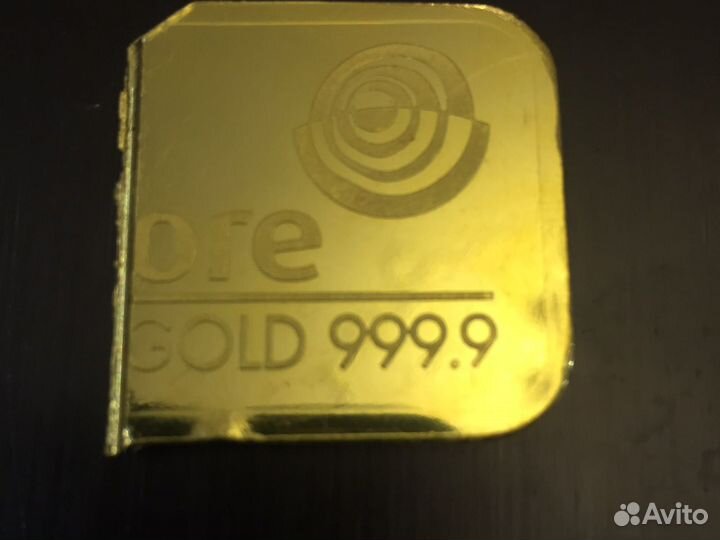 Золотой слиток 999 9 лом