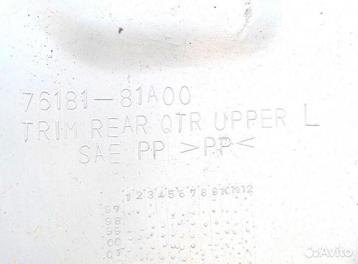 Обшивка багажника верхняя левая Suzuki Jimny