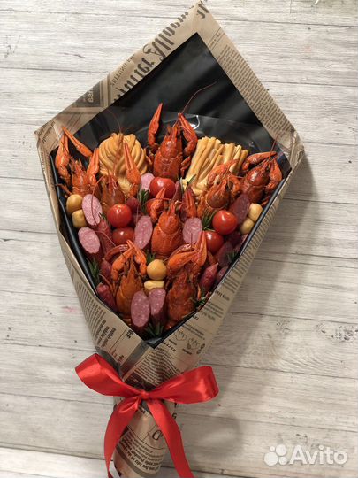 Съедобные букеты букет из раков