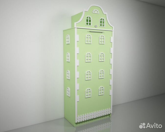 Подъемная откидная шкаф кровать домик детская Б-12