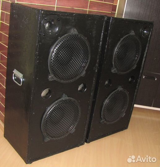 Колонки Pro 1050-4200W 2шт Акустика Dual-12