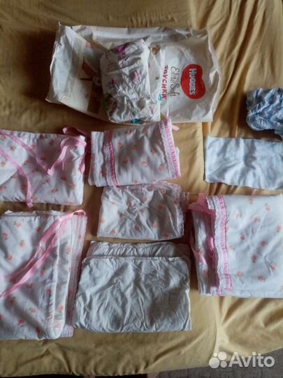 Для новорожденного. 10 шт. Постельное, новое
