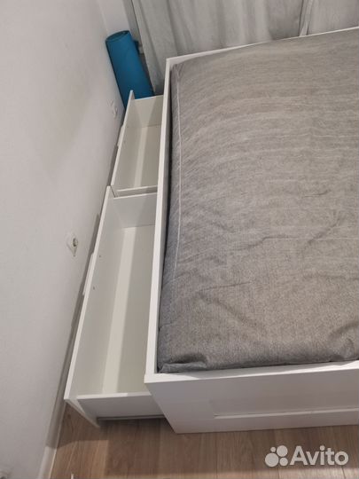 Двухспальная кровать икеа