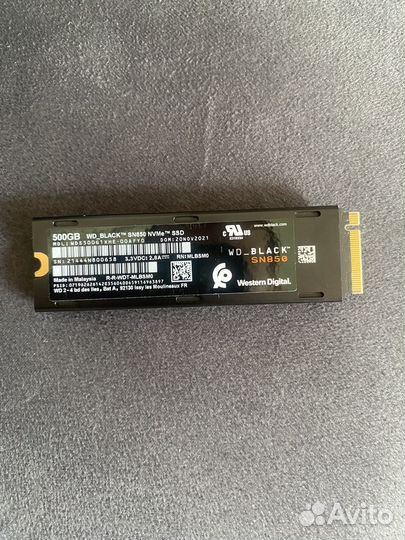 Ssd m2 WD black SN850 500Gb
