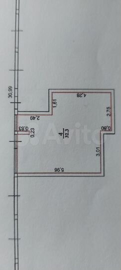 Свободного назначения, 32.3 м²