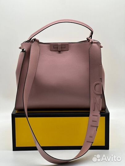 Сумка fendi peekaboo натуральная кожа