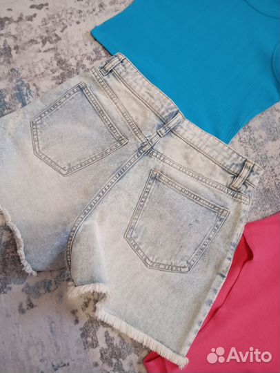 Шорты джинсовые, топ боли, Sela, Zara