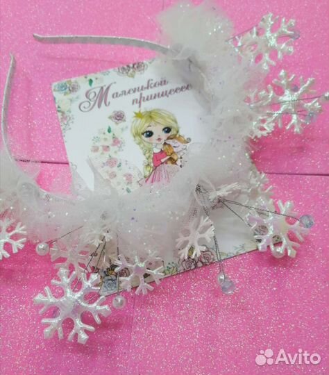 Ободок снежинка