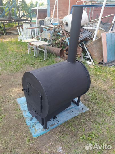 Печь буржуйка для гаража, новая
