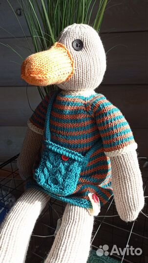 Мягкая игрушка ручная работа Утка Амелия