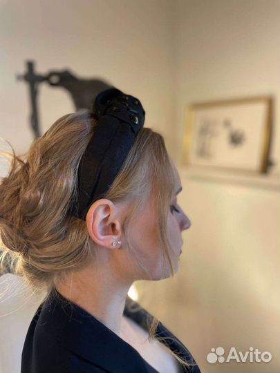 Ободок, повязка на голову, ручной работы