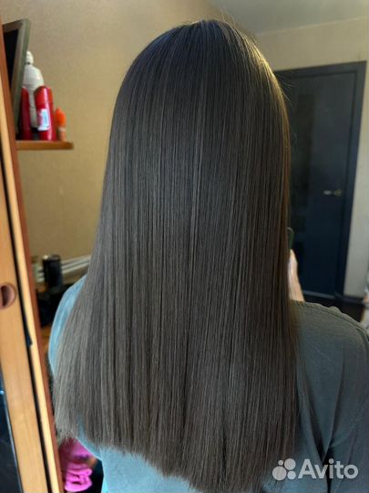 Кератиновое выпрямление волос