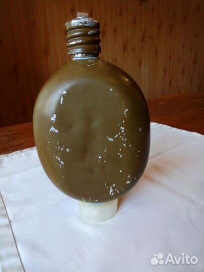 Фляжка армейская СССР Красный Выборжец 1977 год