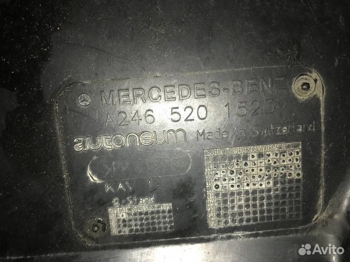 Защита двигателя mercedes A B CLA GLA