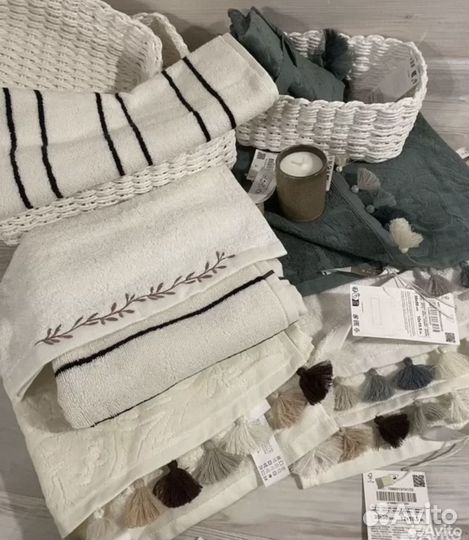 Полотенце zara home новое Кисточки