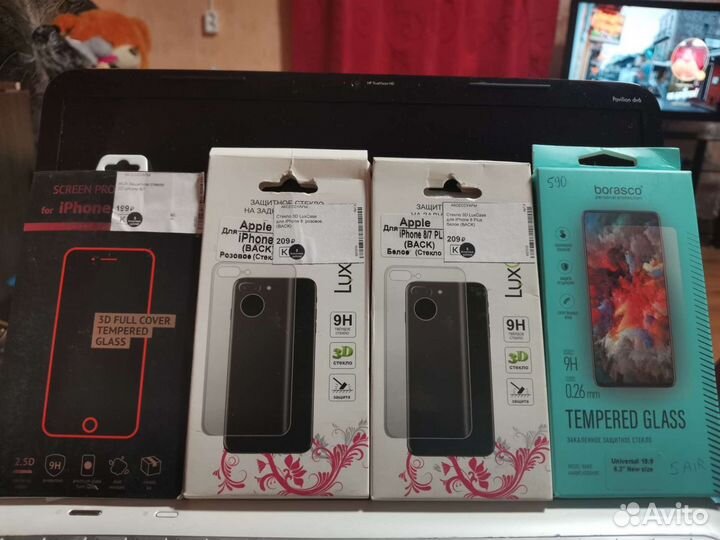 Защитные стекла на Apple 8/7/Plus, Tecno 5Air