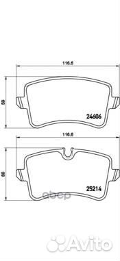 Колодки тормозные дисковые задн, audi: A4 Avant