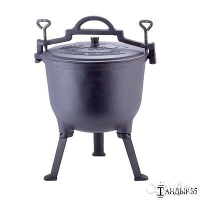 Польский чугунный казан 10 л